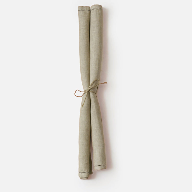 Flax Linen Table Napkins | Set of 2