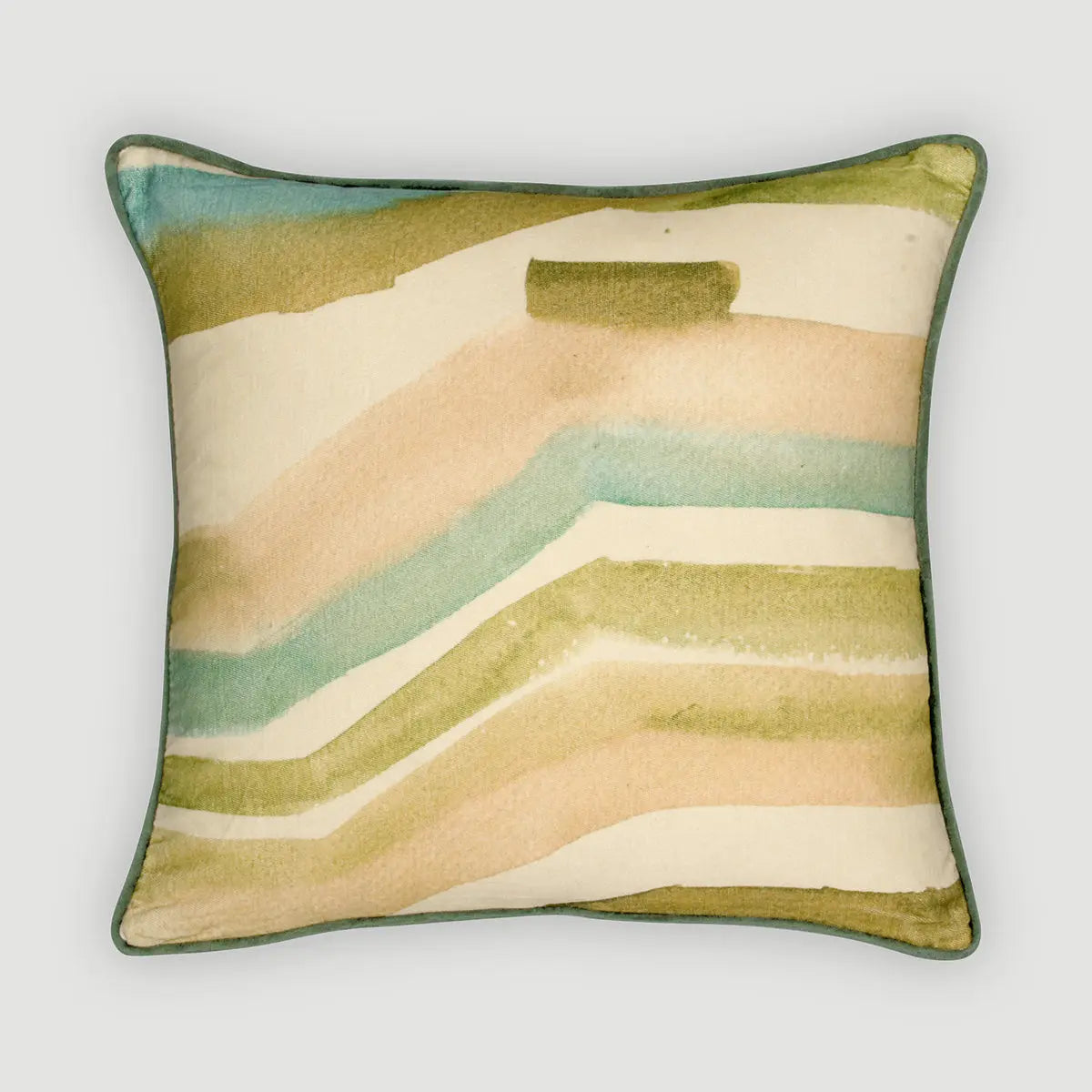 Flow Eucalyptus Velvet Cushion Cover SanctuaryLiving