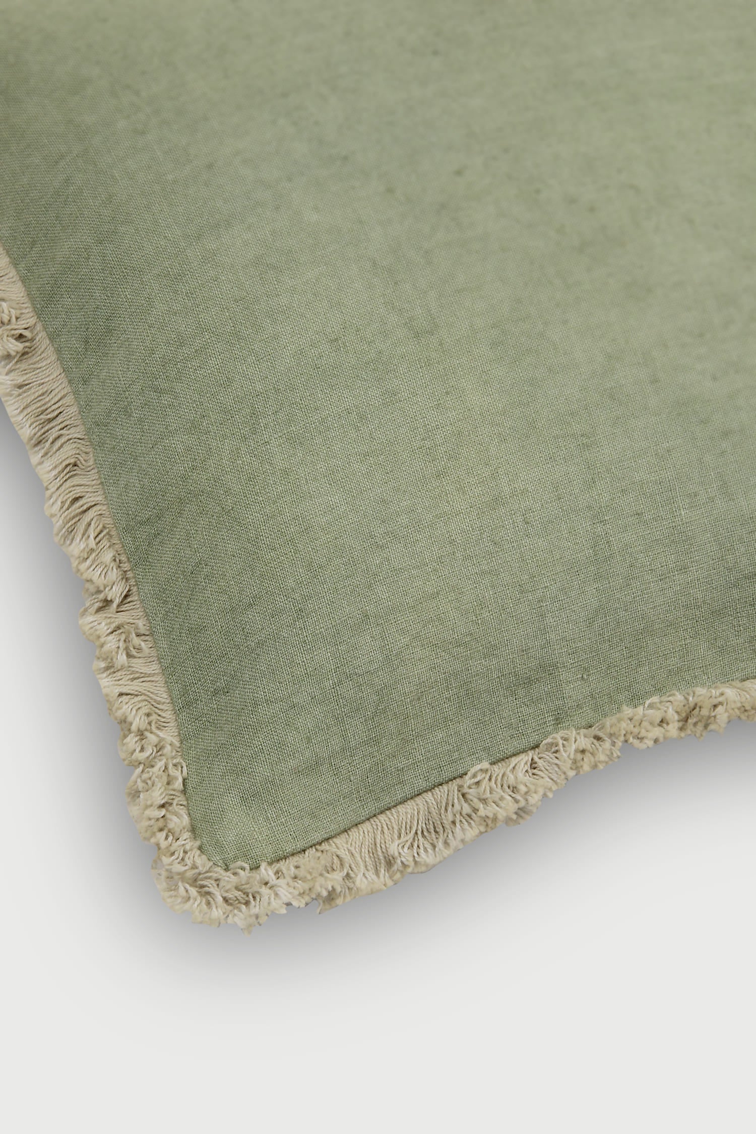 Fringe Fern Oblong Linen Cushion Cover
