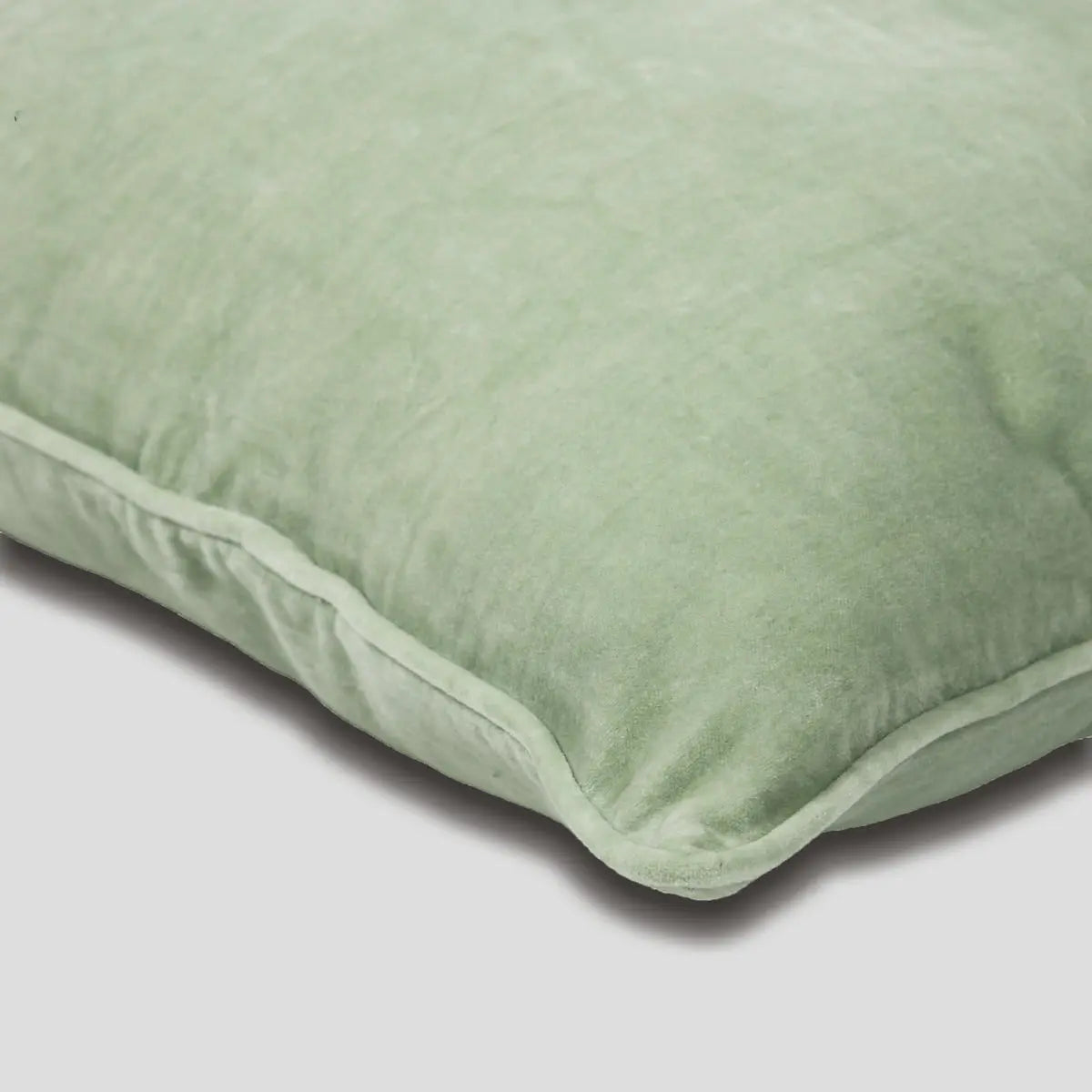Seafoam Green Velvet Euro Sham SanctuaryLiving