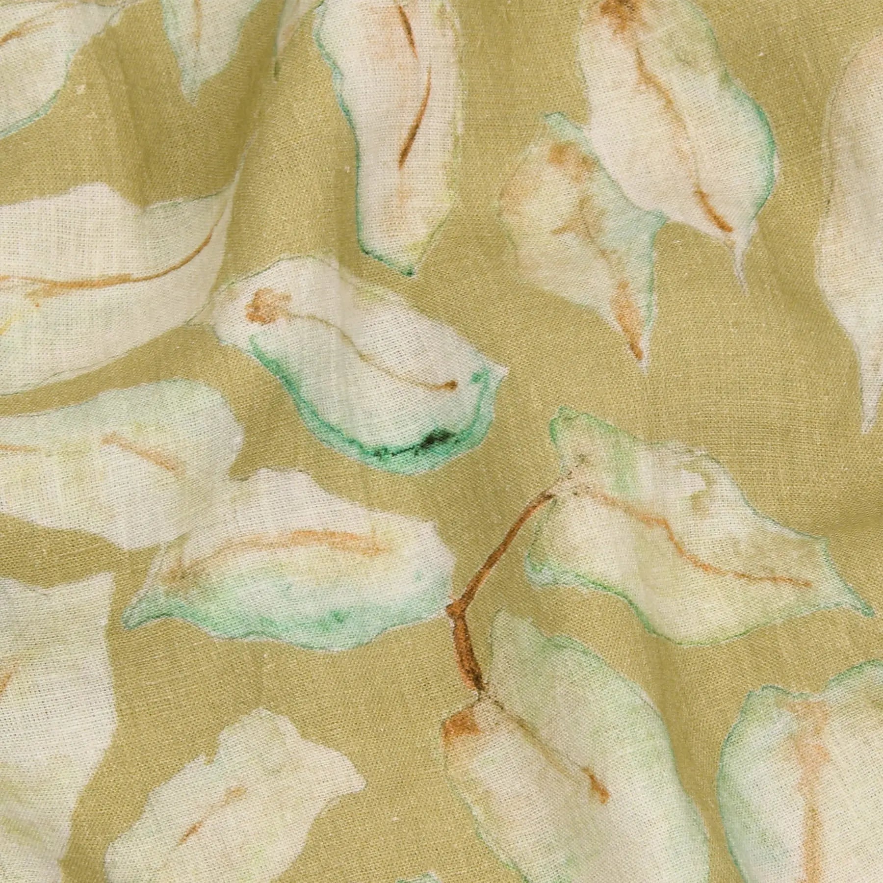 Grove Ochre Linen Table Runner SanctuaryLiving