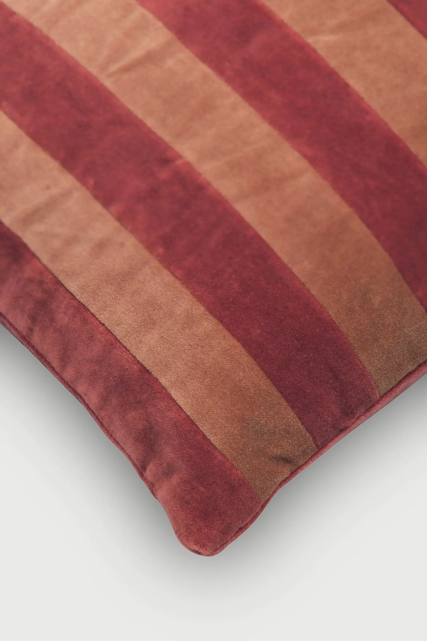 Holly Spice Velvet Stripe Cushion Cover SanctuaryLiving