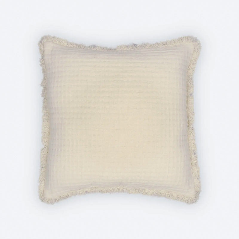 Trail Ivory Cotton Cushion Cover
