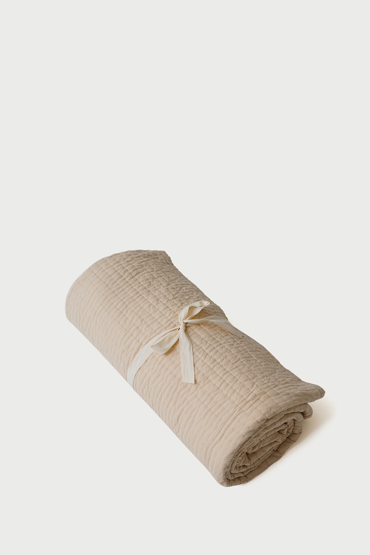 Hand Kantha Blush Cotton Bedspread