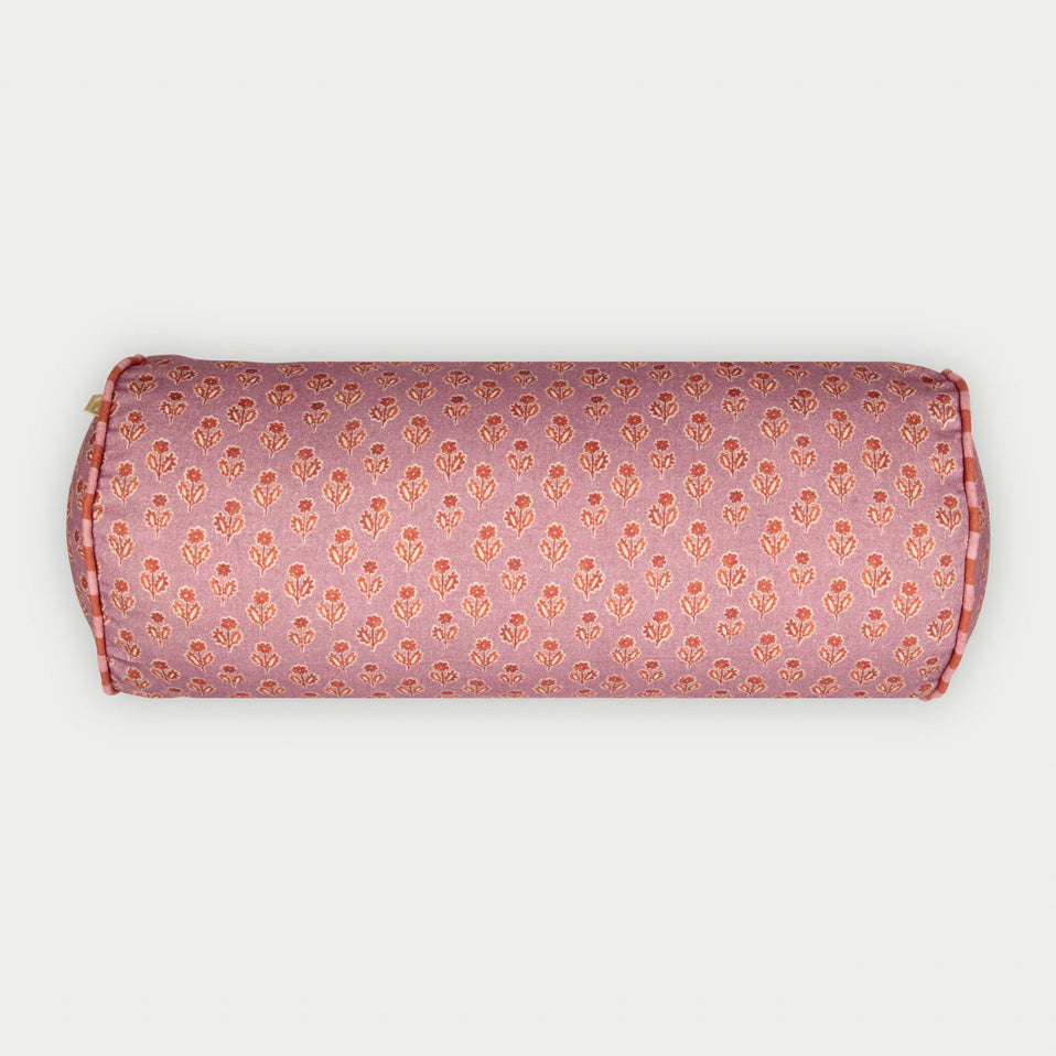 Viola Lavender Cotton Bolster Cover