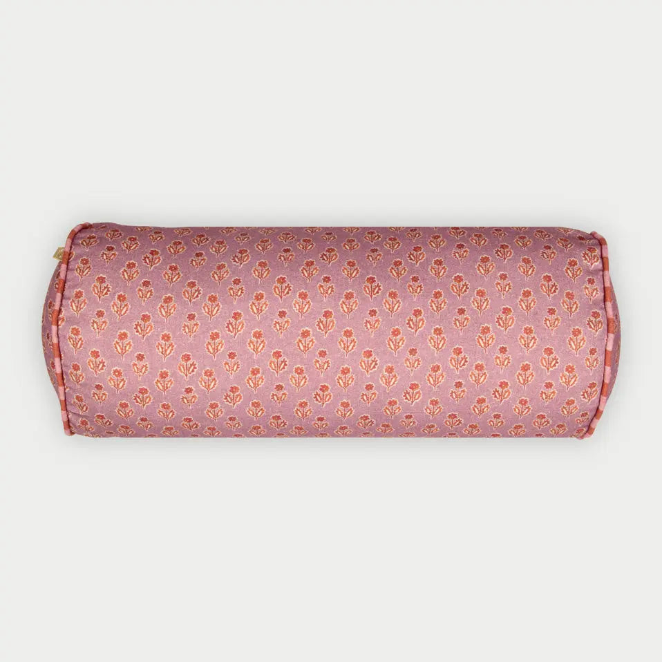 Viola Lavender Cotton Bolster Cover SanctuaryLiving