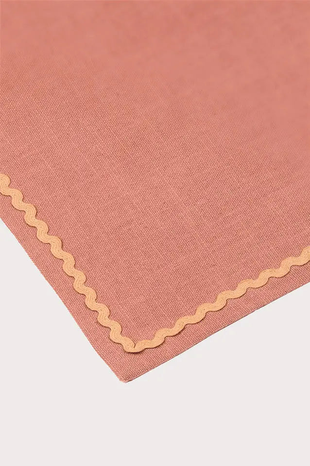 Clara Dusty Rose Cotton Table Mats-Set of 2 SanctuaryLiving