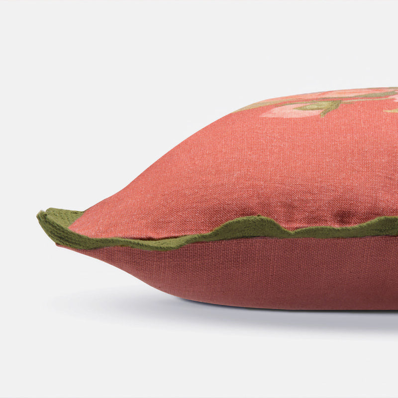 Annabella Carmine Linen Cushion Cover
