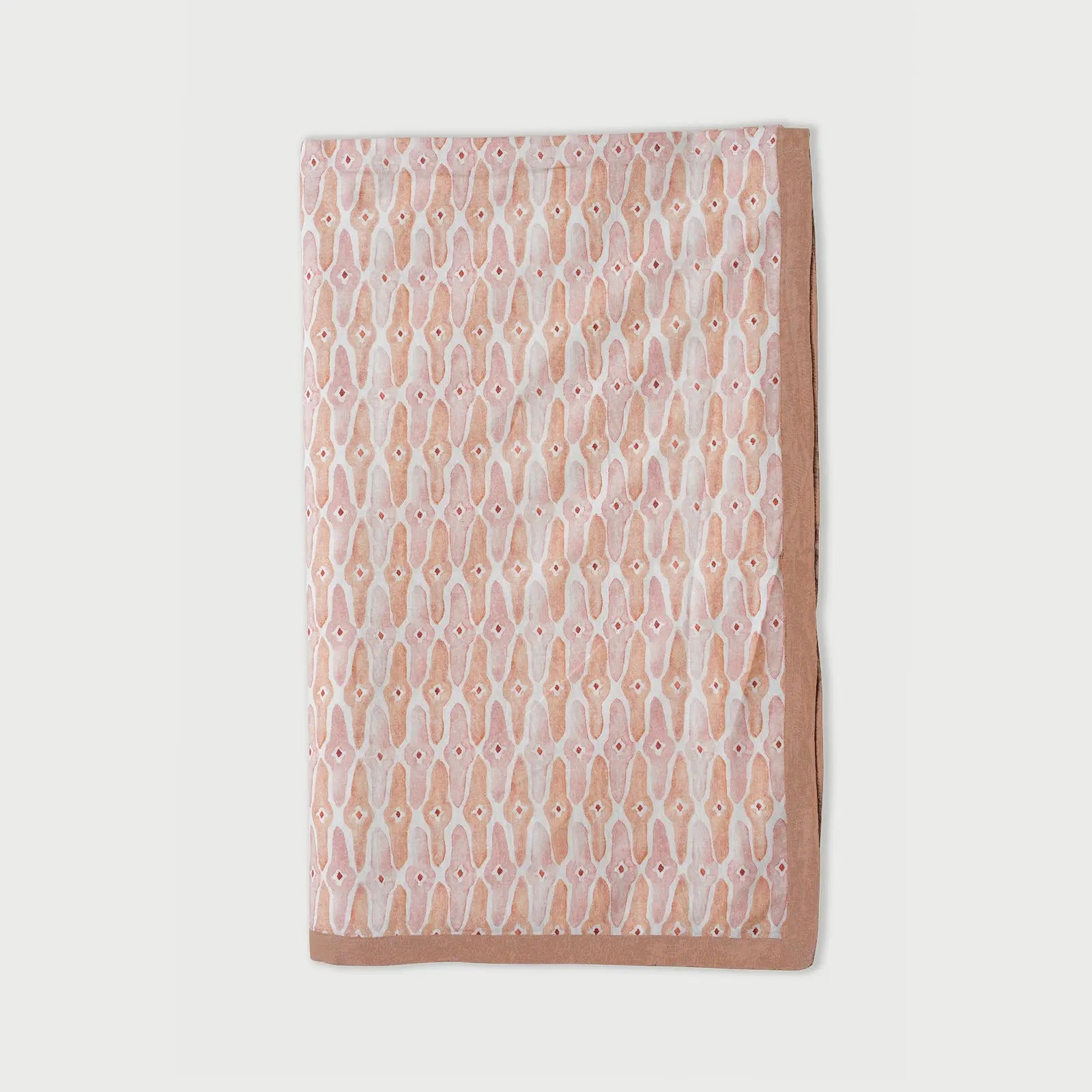 Mosaic Blush Linen Cotton Bedspread SanctuaryLiving