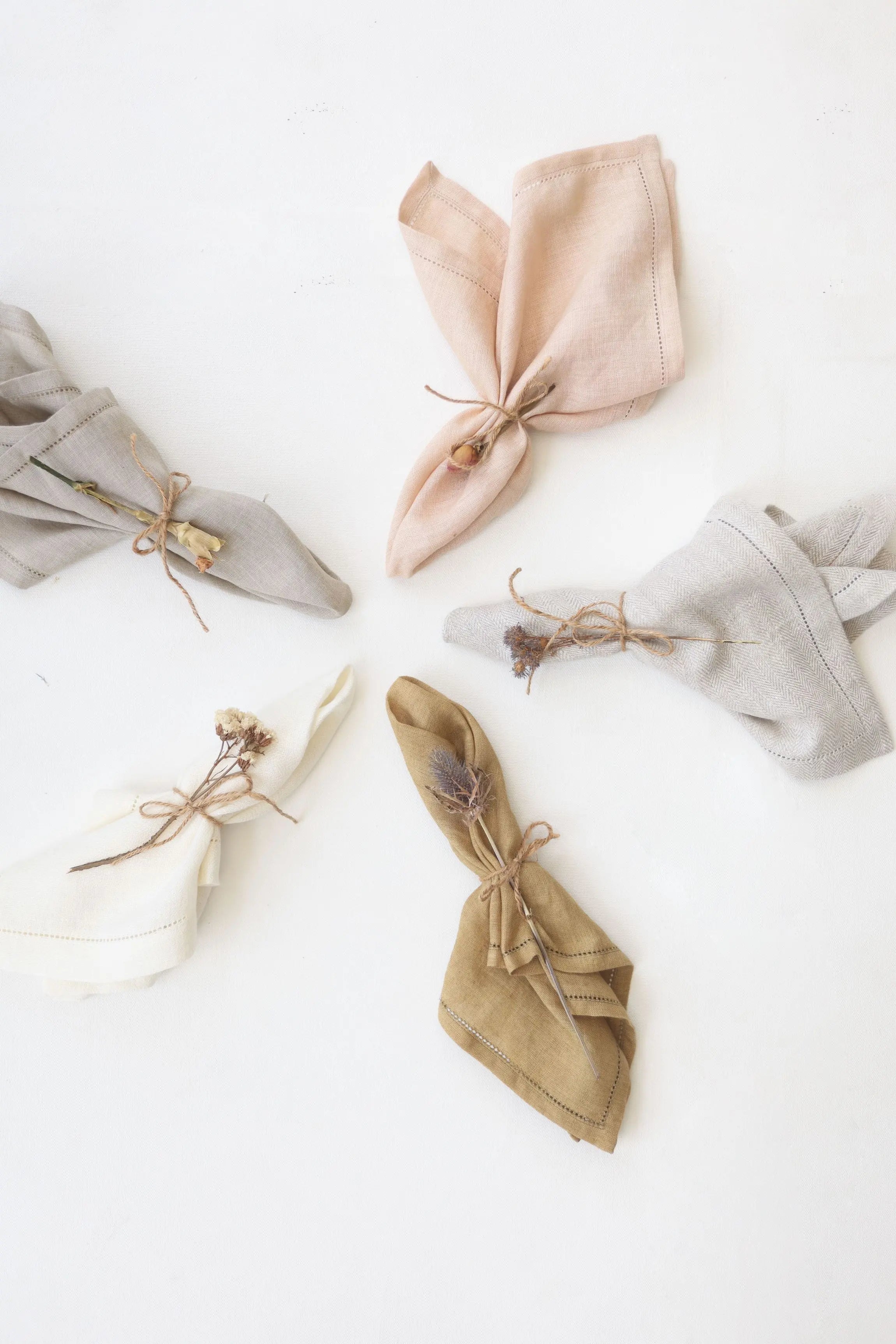 Flax Linen Table Napkins-Set of 2 SanctuaryLiving