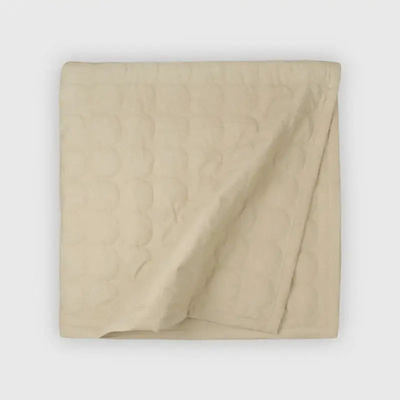 Zen Beige Cotton Quilted Bedding Set
