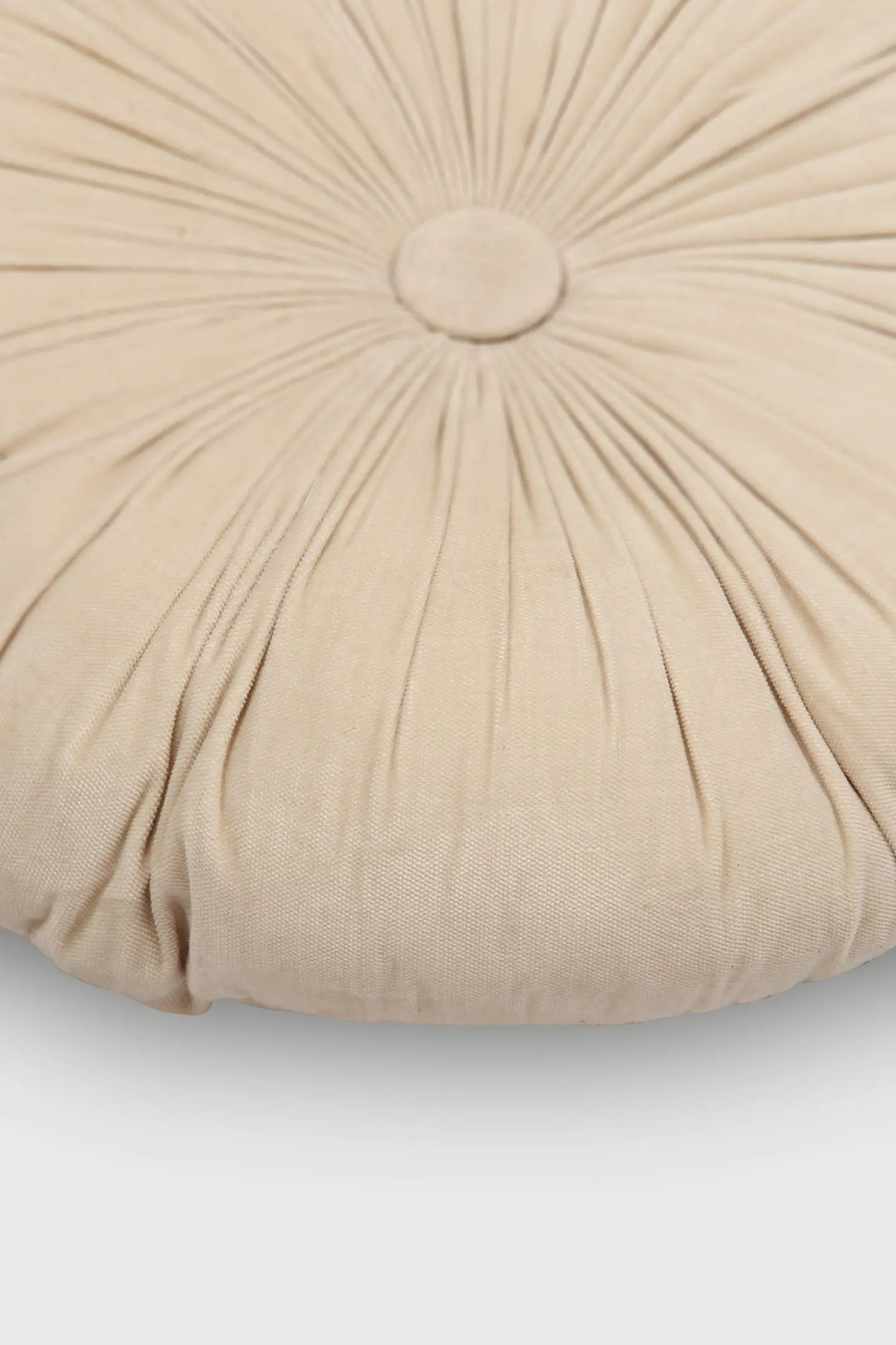 Cuddle Oatmeal Velvet Round Cushion SanctuaryLiving