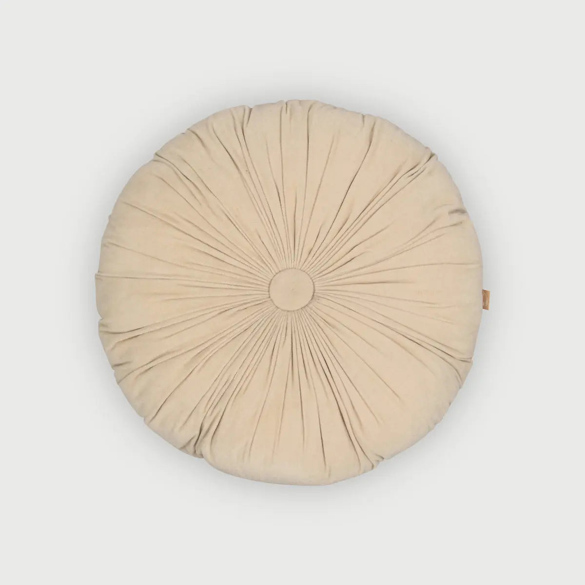 Cuddle Oatmeal Velvet Round Cushion SanctuaryLiving