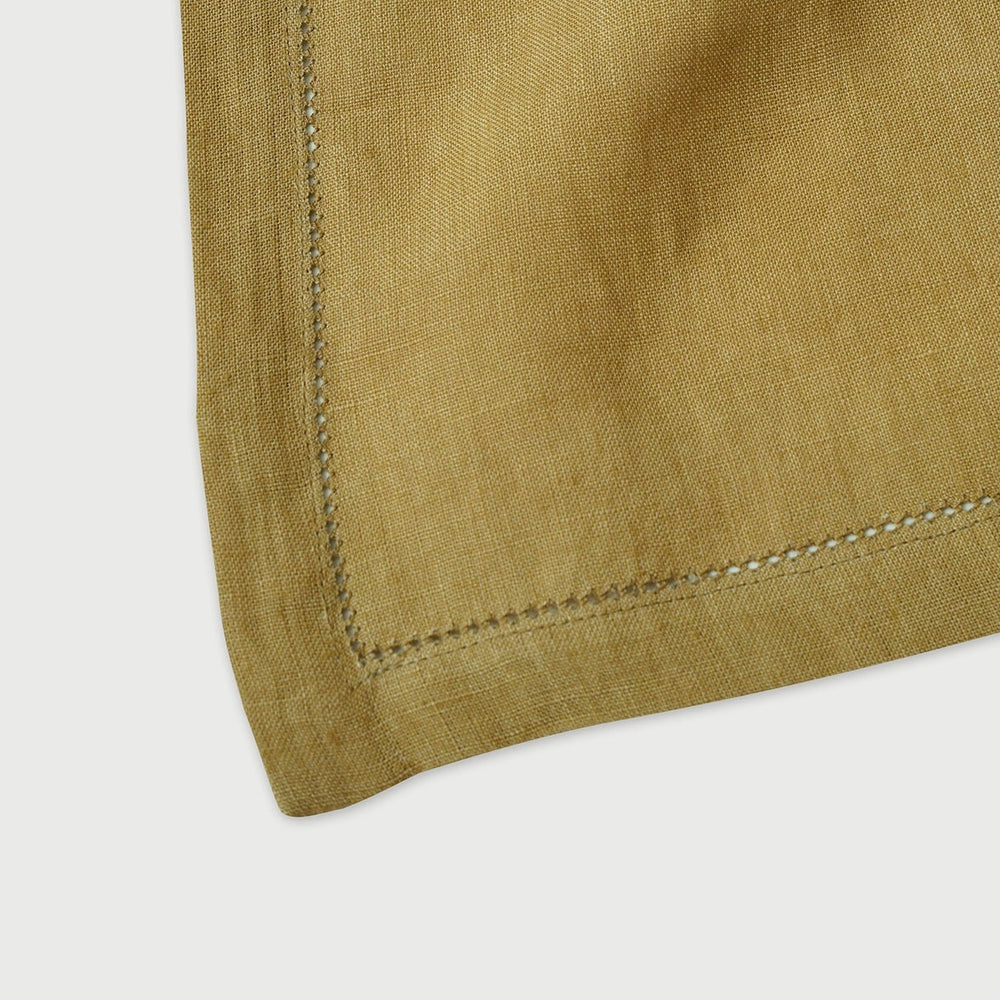 Ochre Linen Table Runner