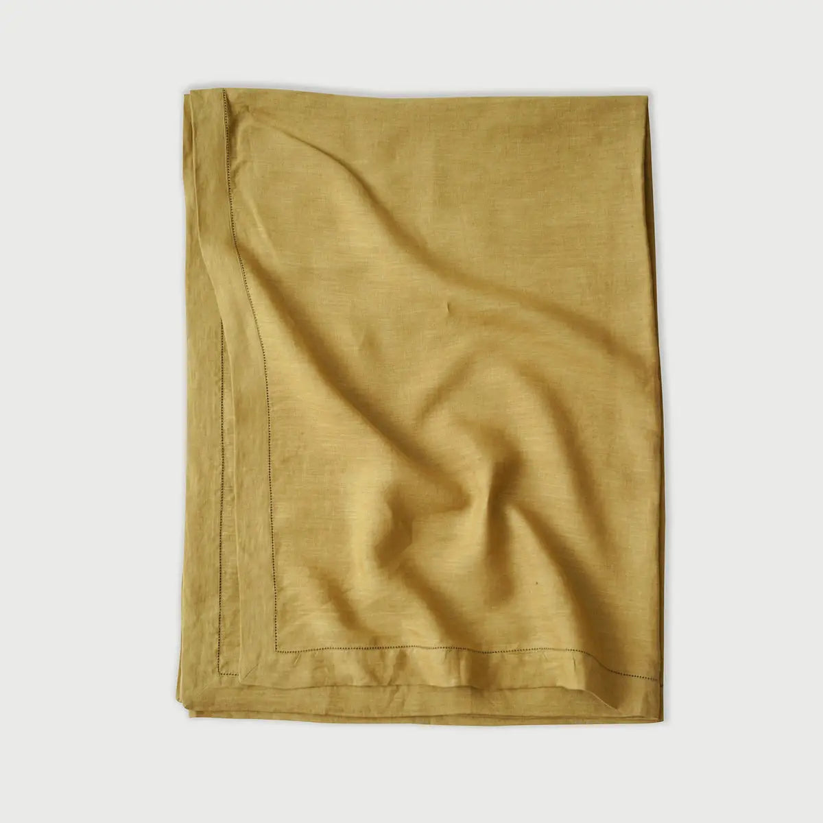 Ochre Linen Table Cover SanctuaryLiving
