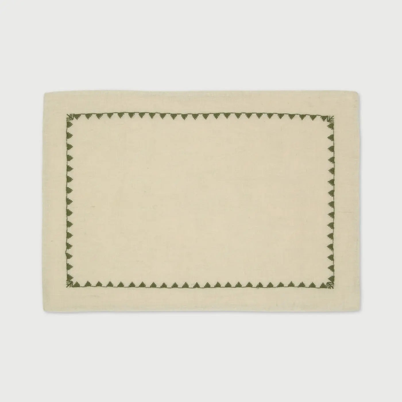 Mirage Pistachio Linen Table Mats-Set of 2