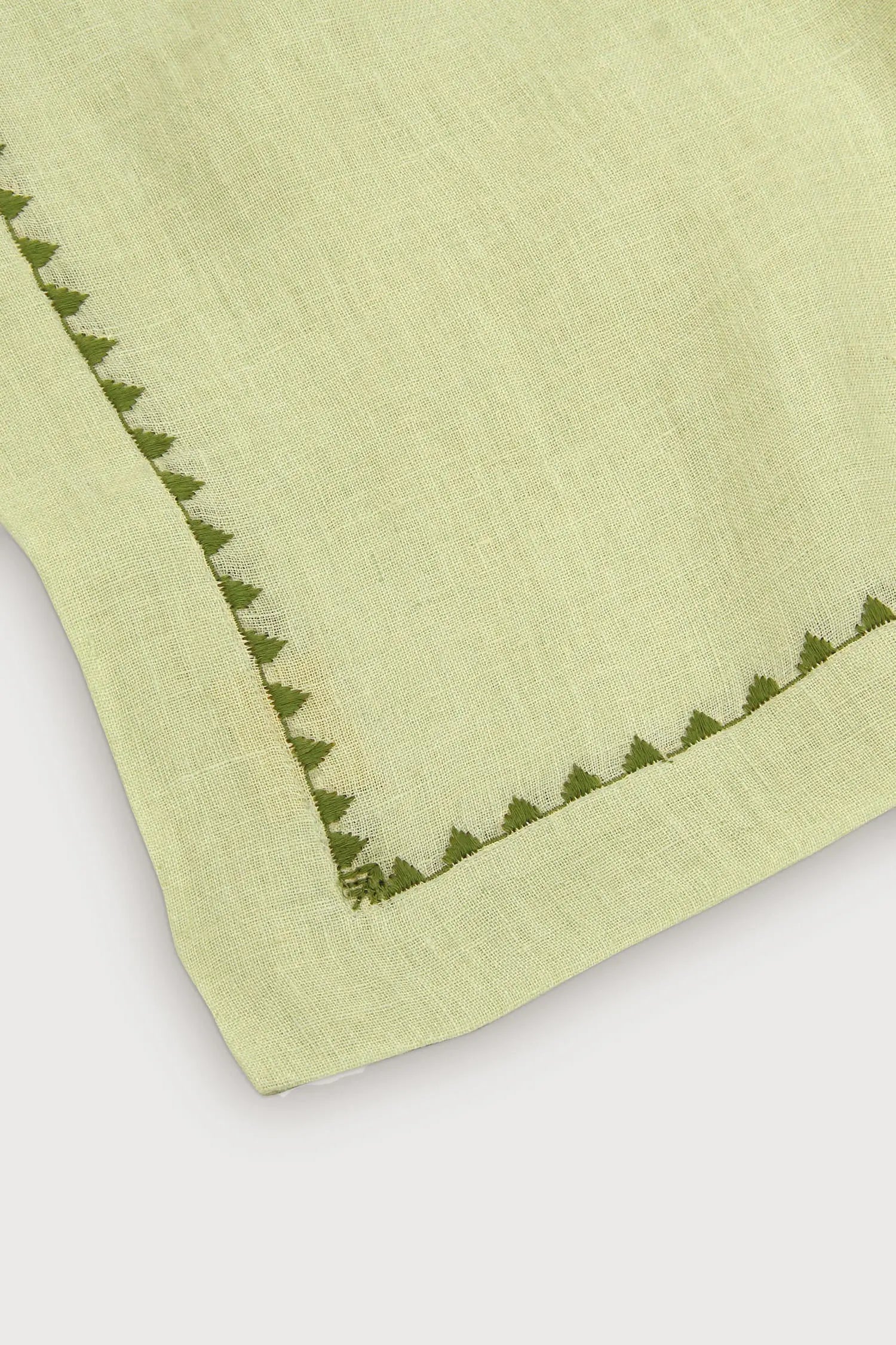 Mirage Pistachio Linen Table Runner SanctuaryLiving