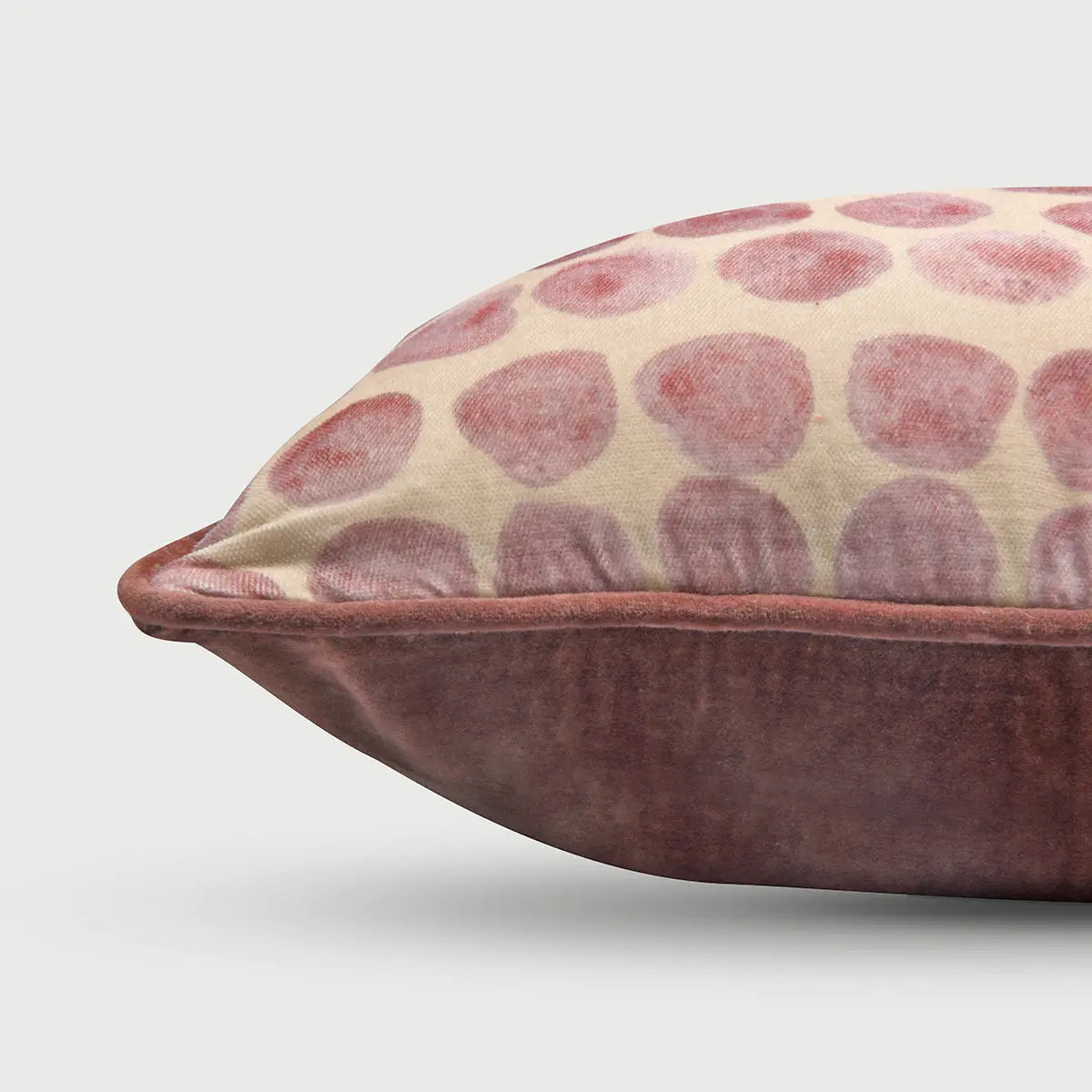 Polka Dot Lavender Velvet Cushion Cover SanctuaryLiving