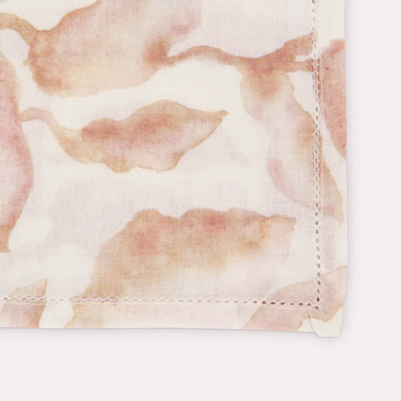Cascade Blush Cotton Table Napkins-Set of 6