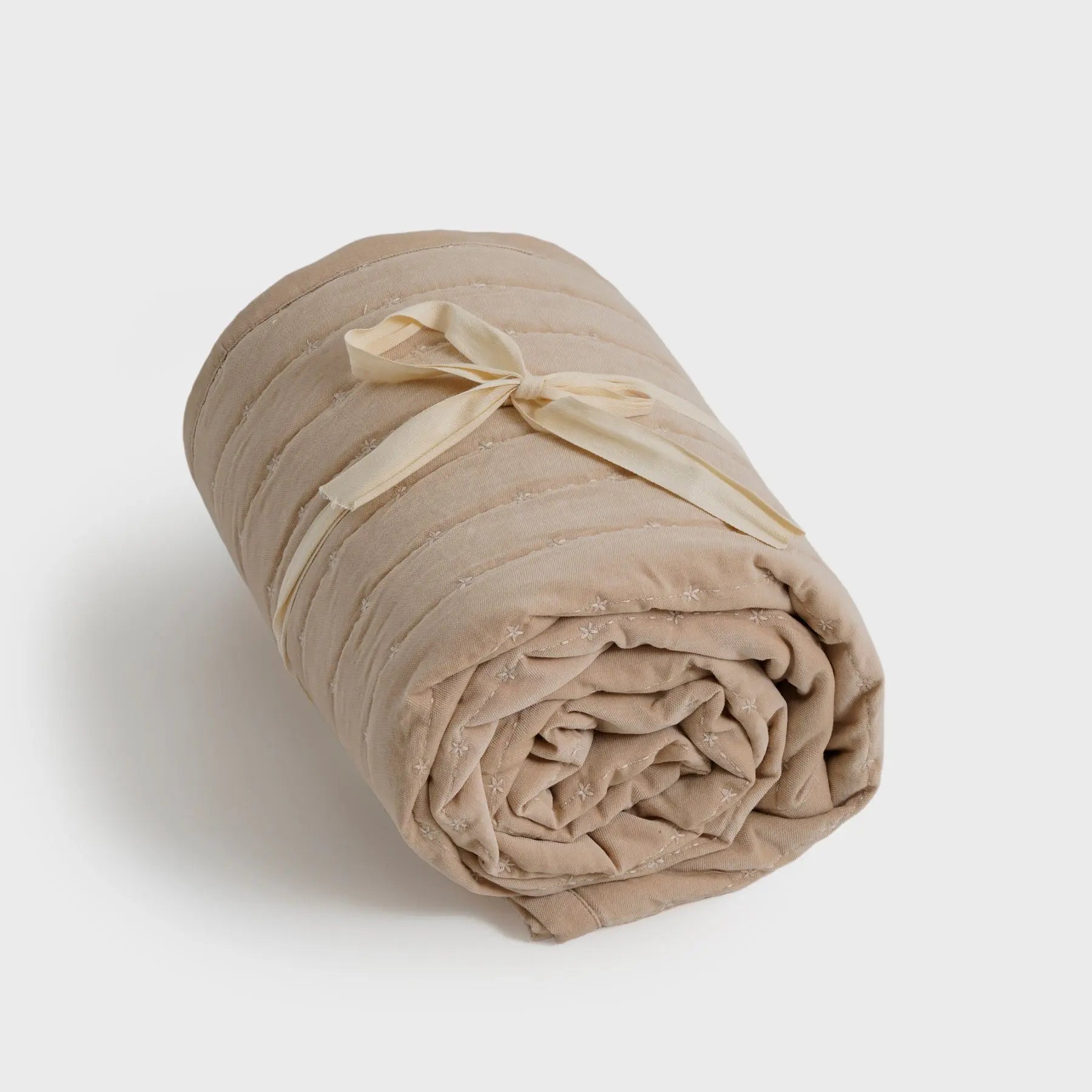 Sitara Blush Velvet Embroidered Quilt SanctuaryLiving