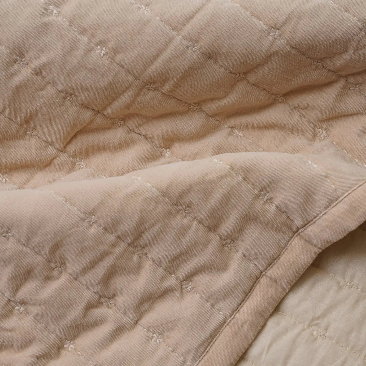 Sitara Blush Velvet Embroidered Quilt SanctuaryLiving