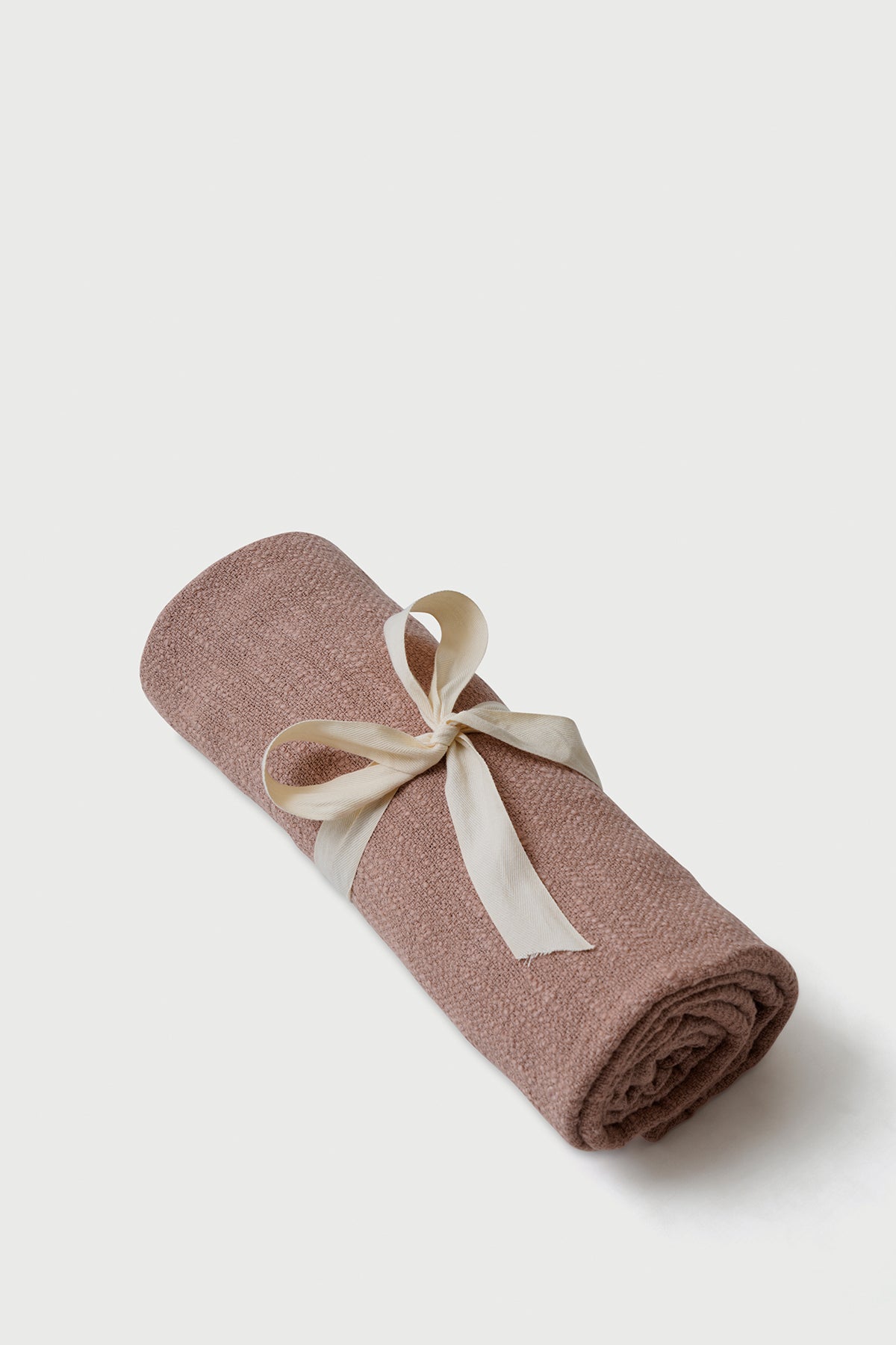 Handloom Cotton Slub Blush Throw