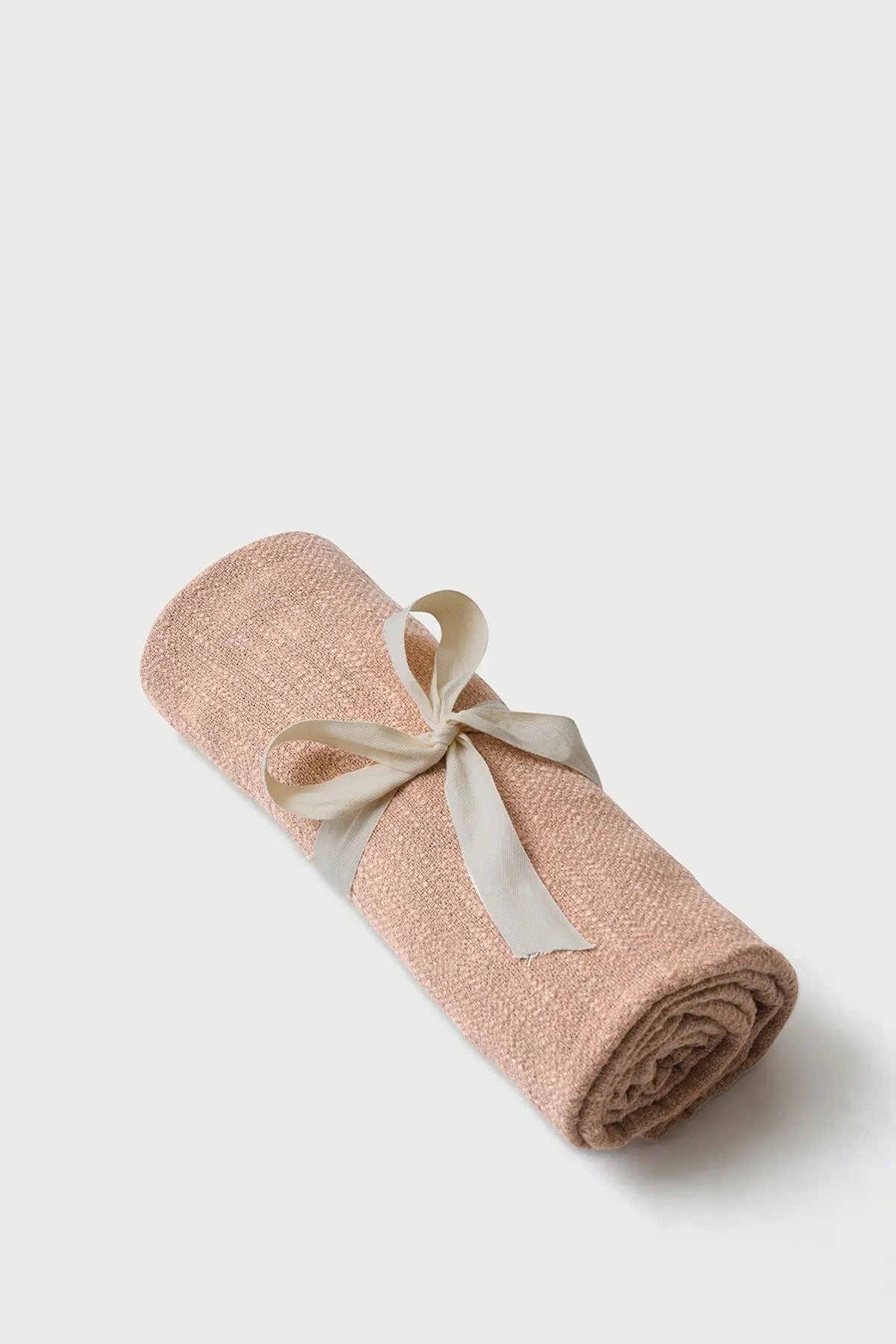 Handloom Cotton Slub Blush Throw SanctuaryLiving
