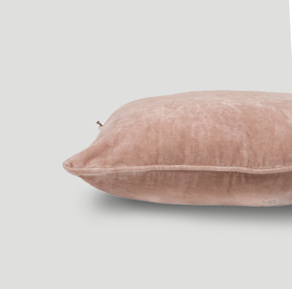 Soft Pink Velvet Euro Sham