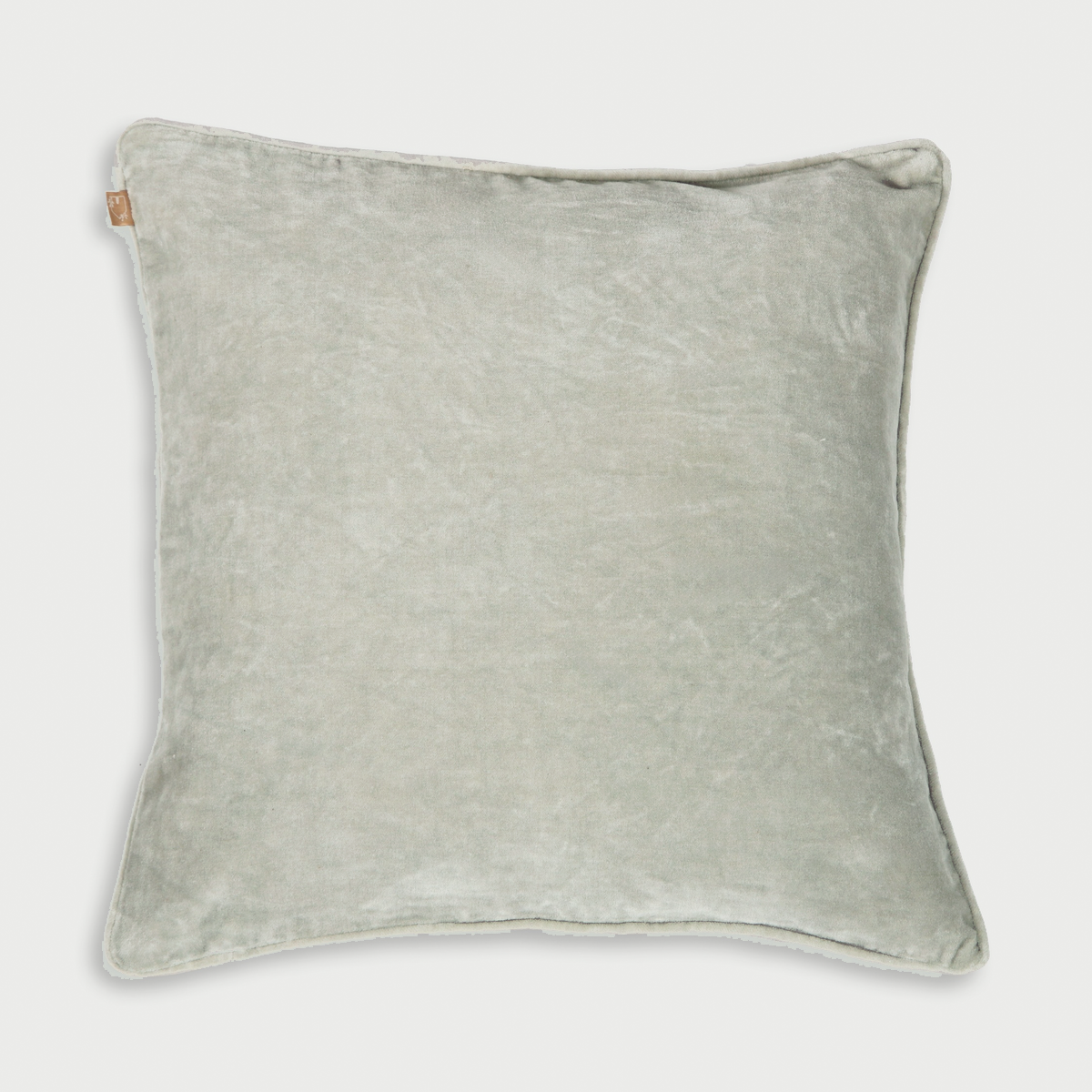 Dove Grey Velvet Euro Sham