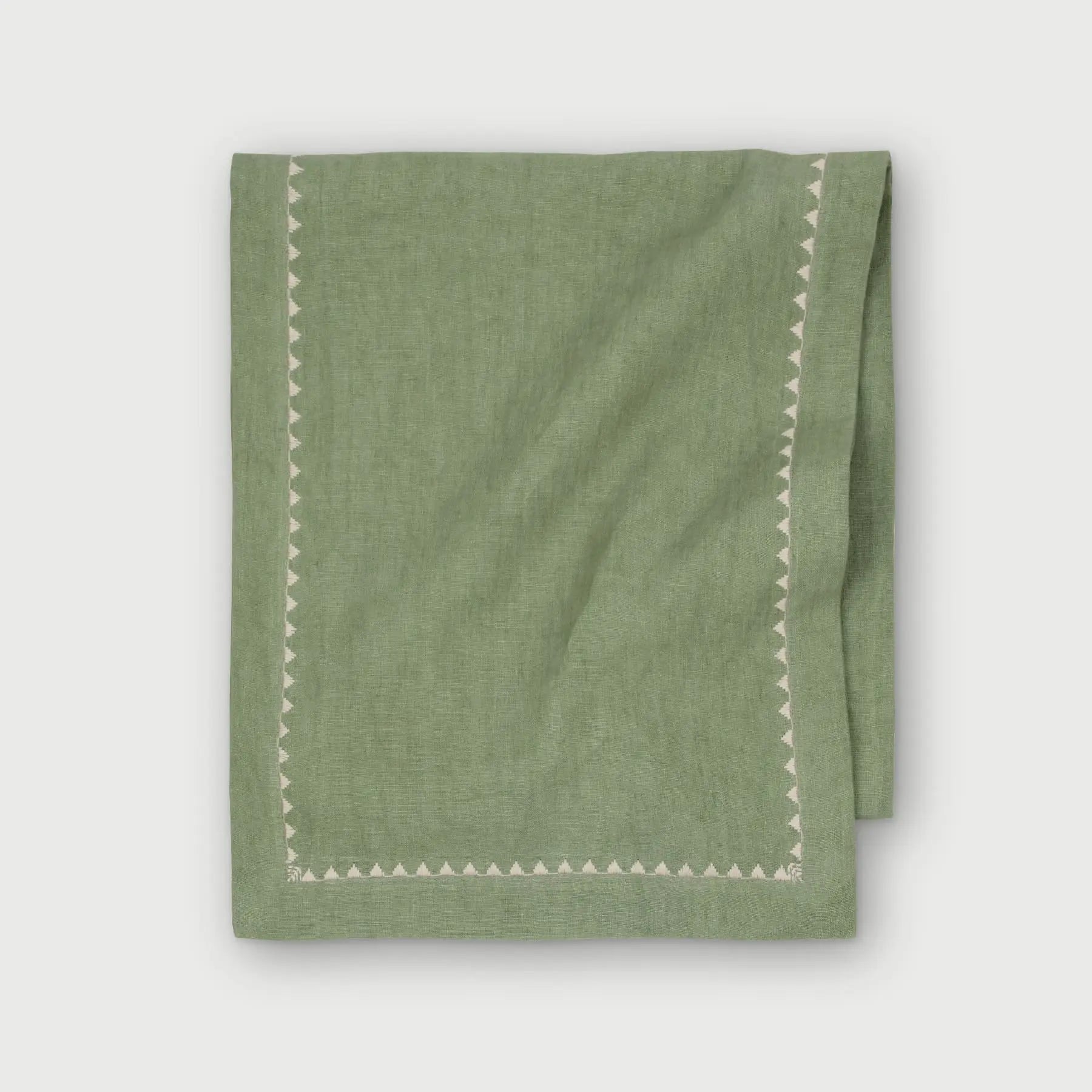 Mirage Fern Linen Table Runner SanctuaryLiving