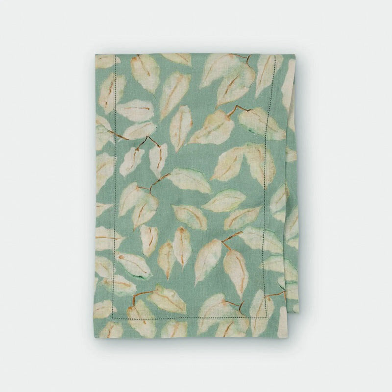 Grove Duck Egg Linen Table Runner