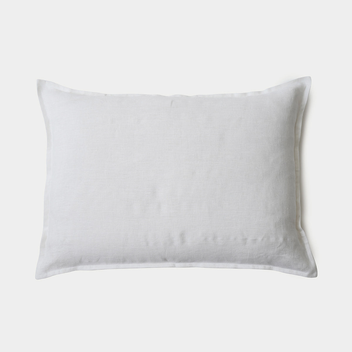 White Linen Pillow Cover