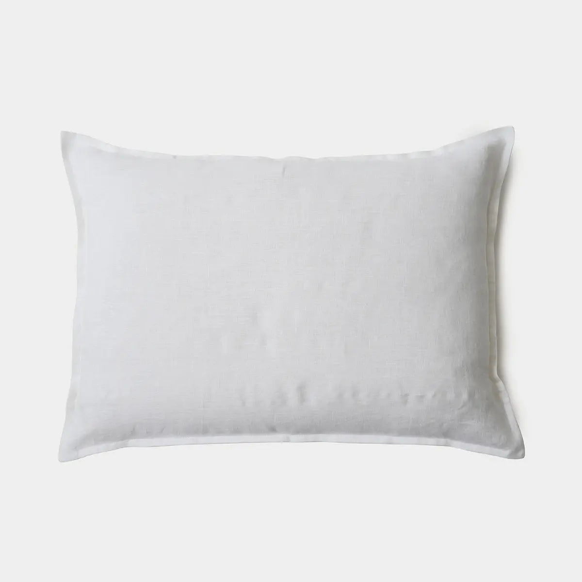 White Linen Pillow Cover SanctuaryLiving