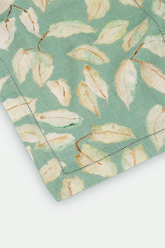 Grove Duck Egg Linen Table Runner