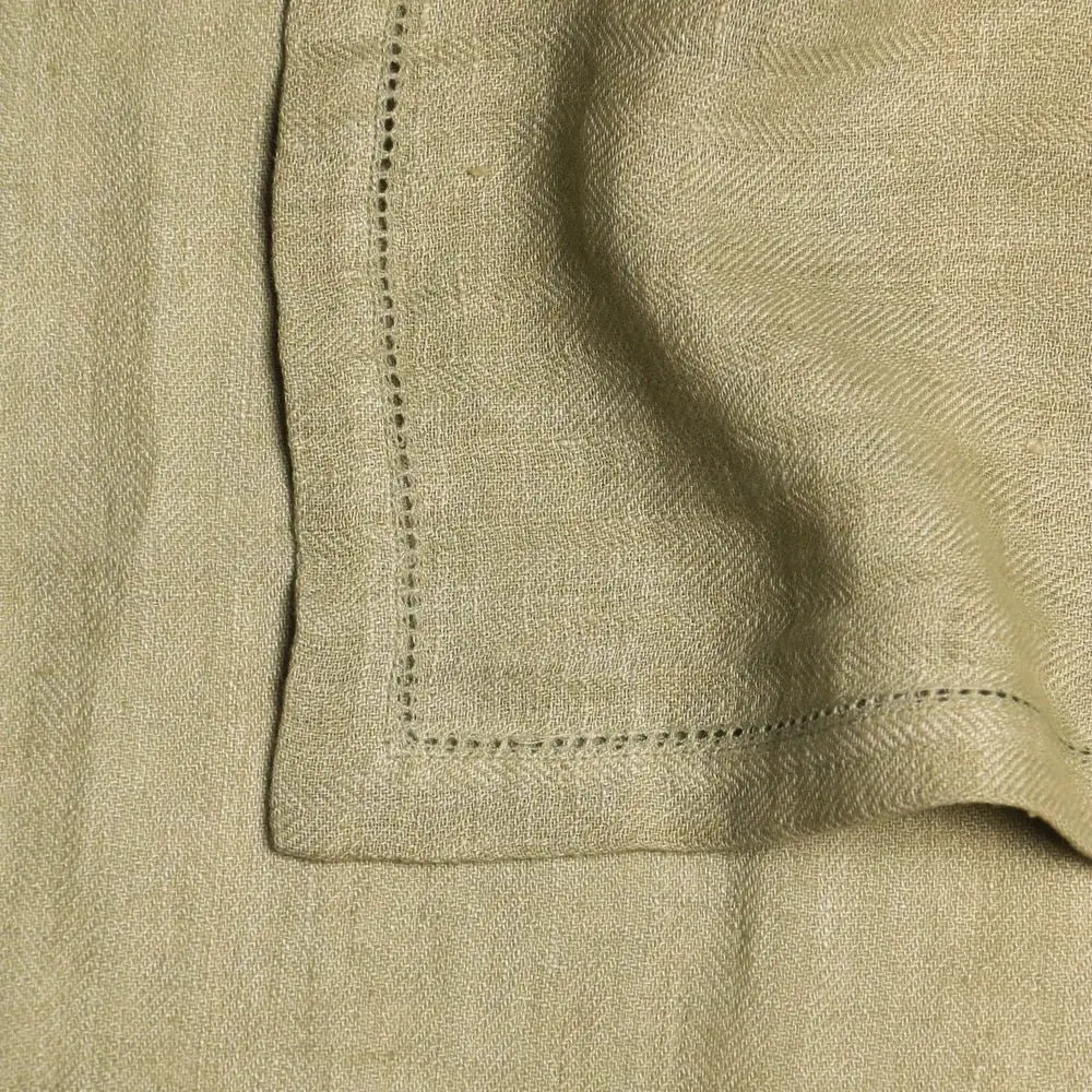 Sage Herringbone Linen Table Napkins-Set of 2 SanctuaryLiving