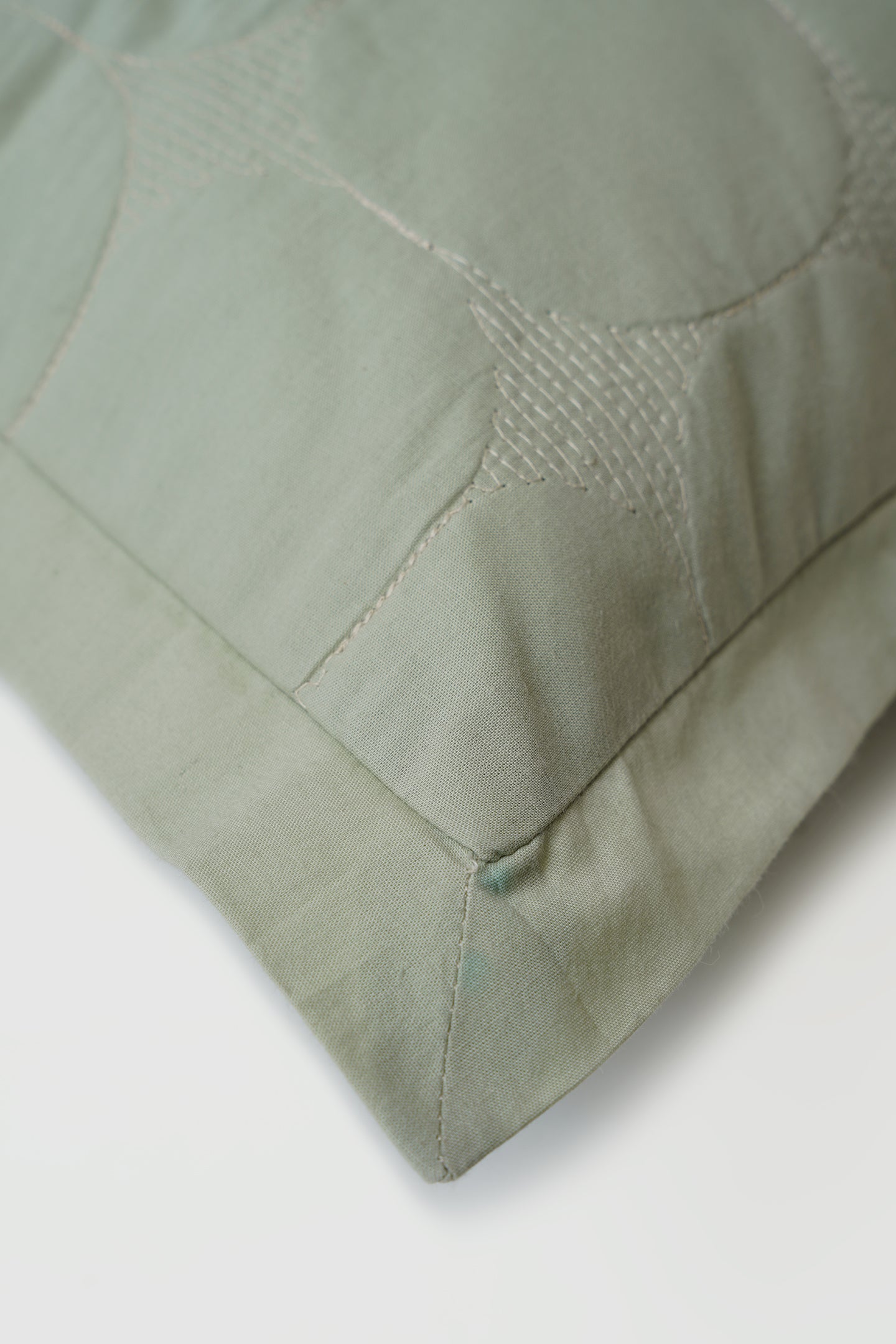 Zen Sage Cotton Quilted Bedding Set