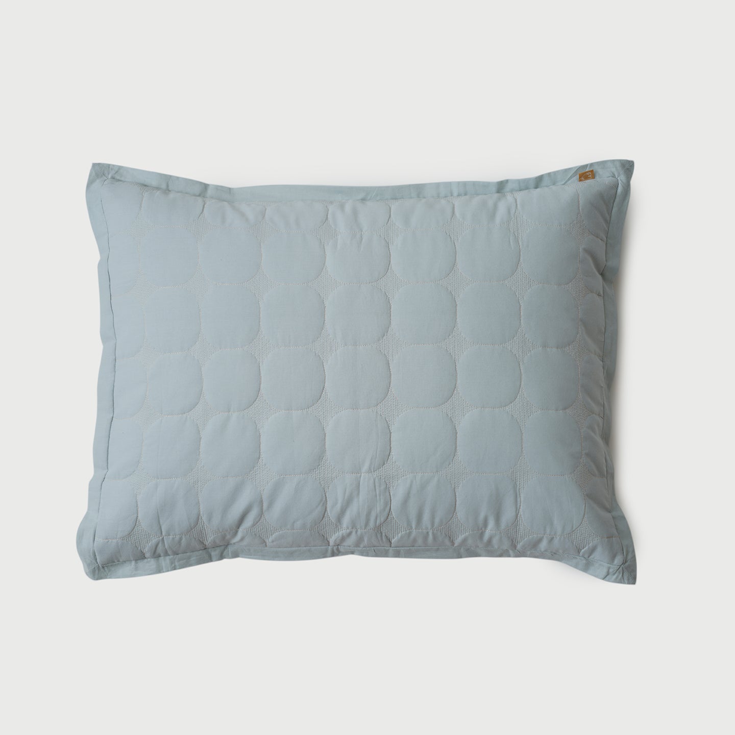 Zen Baby Blue Quilted Cotton Bedding Set