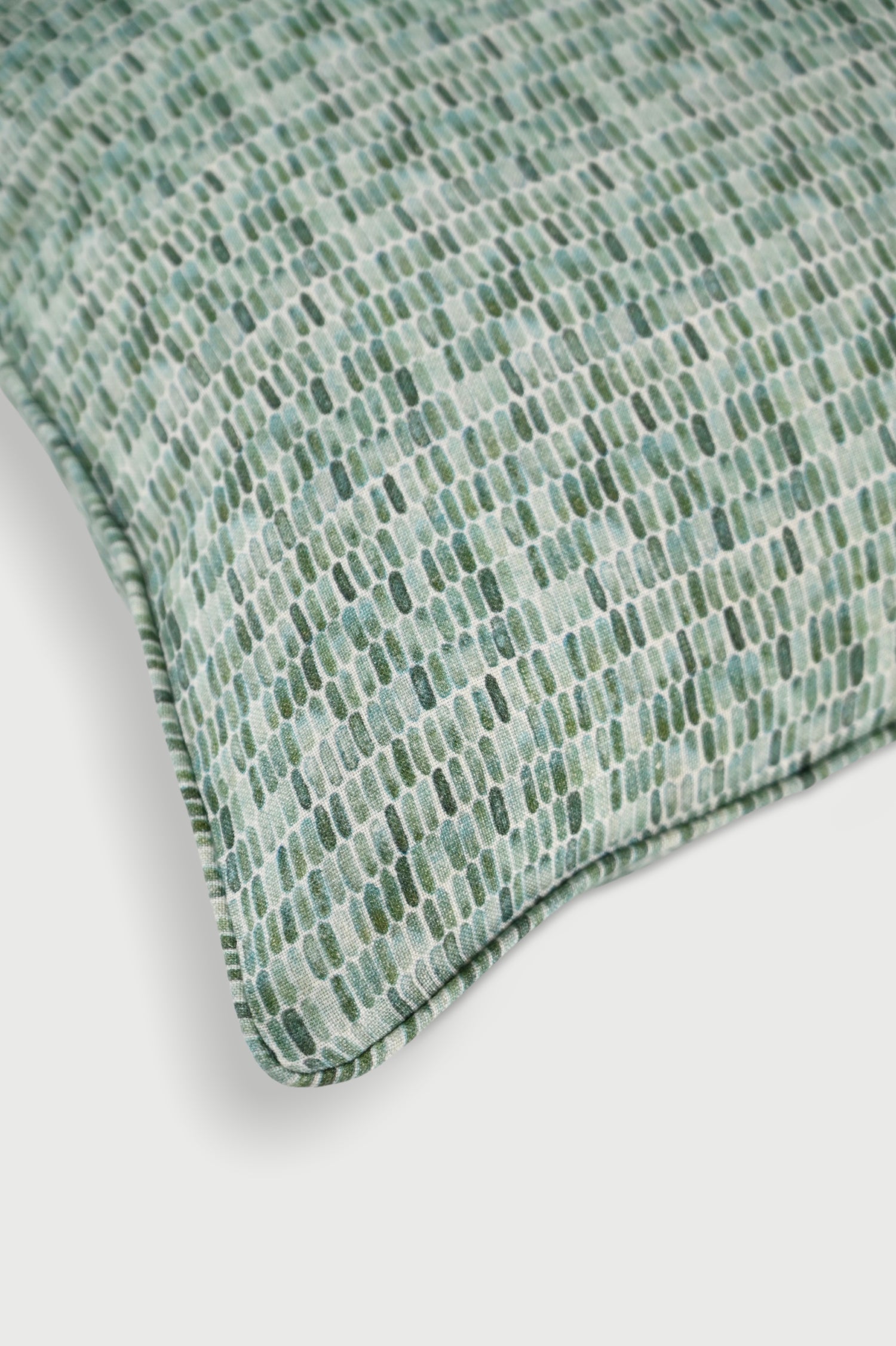 Speckle Teal Linen Oblong Cushion Cover