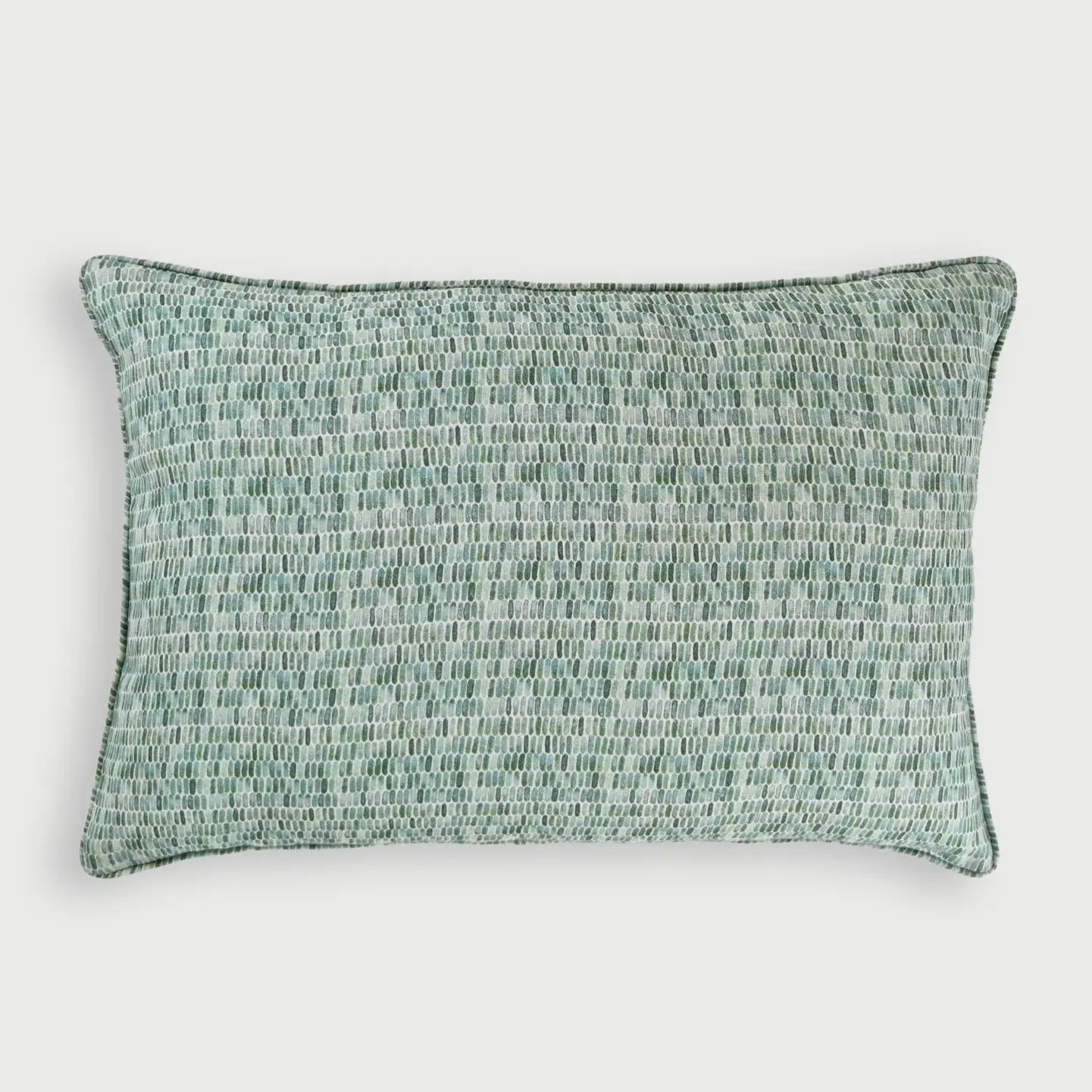 Speckle Teal Linen Oblong Cushion Cover SanctuaryLiving