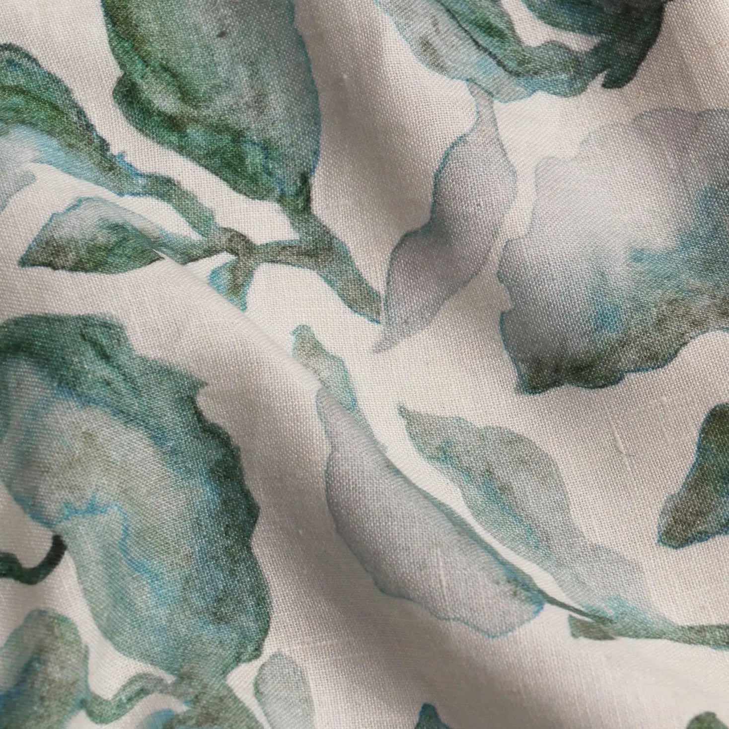 Cascade Teal Linen Bedspread SanctuaryLiving
