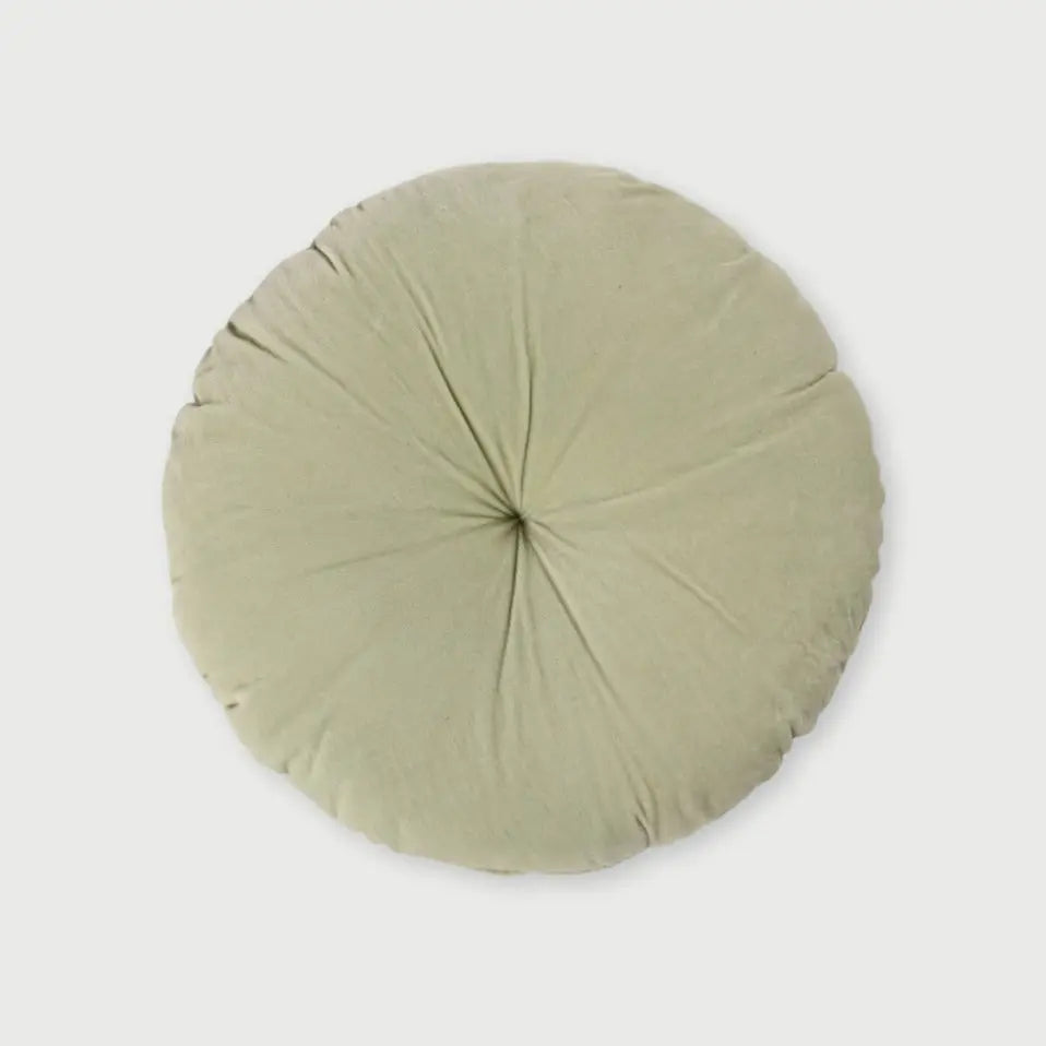Cuddle Pistachio Velvet Round Cushion SanctuaryLiving