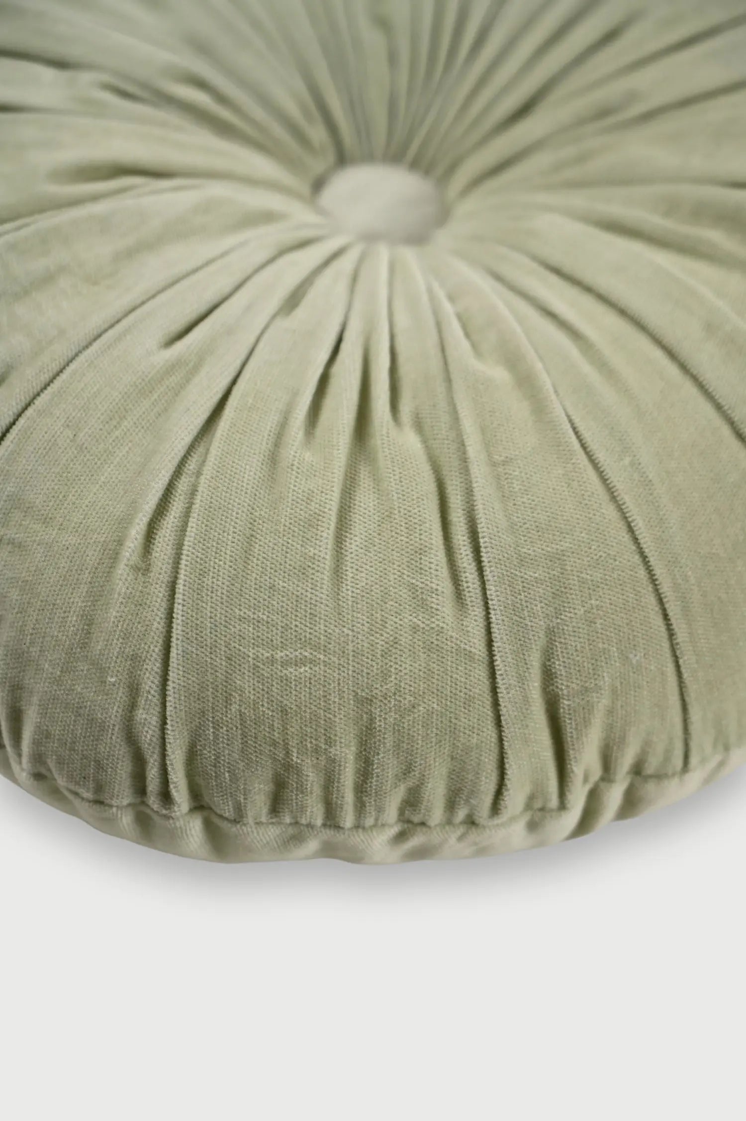 Cuddle Pistachio Velvet Round Cushion SanctuaryLiving