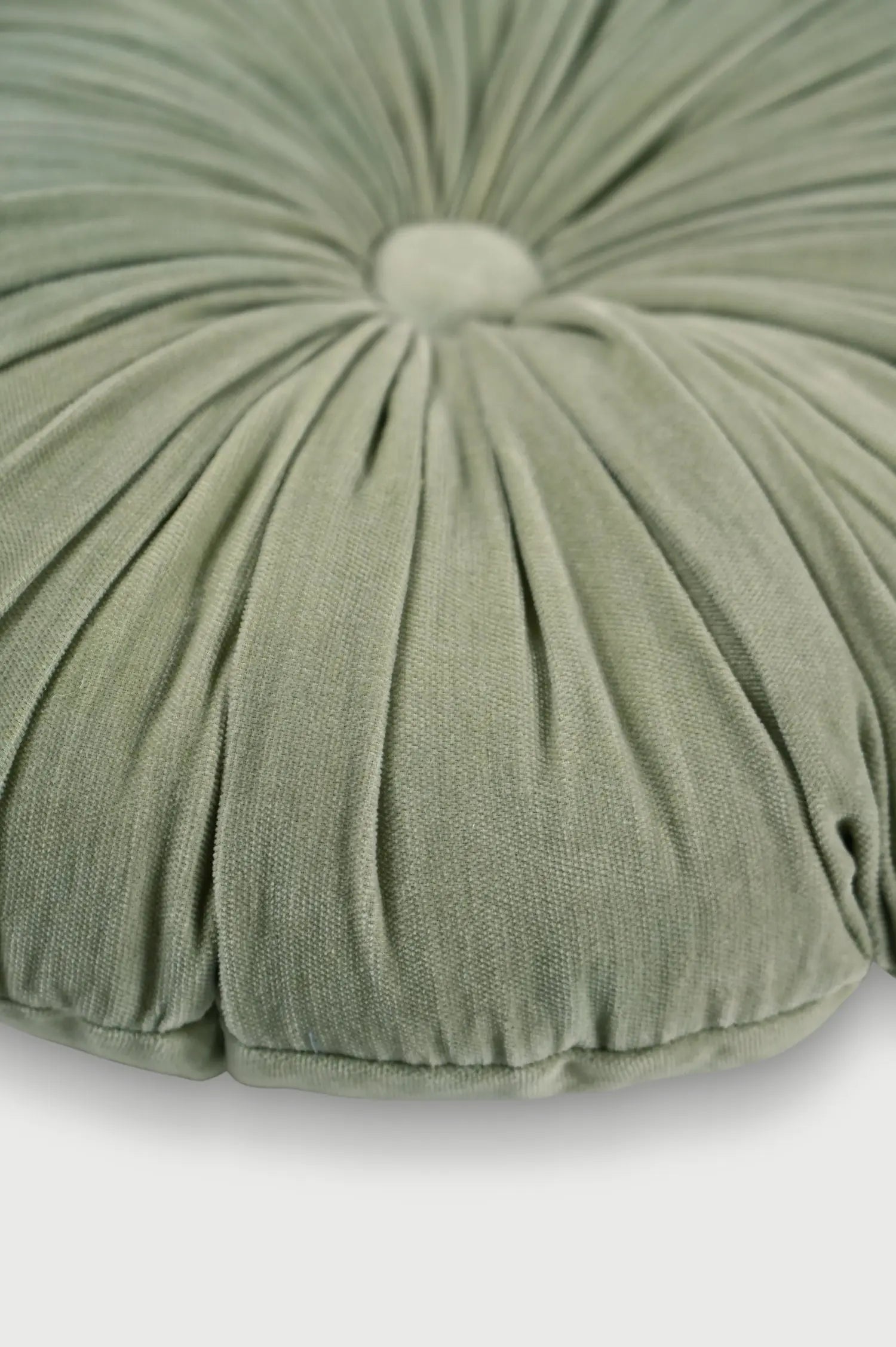 Cuddle Sage Velvet Round Cushion SanctuaryLiving