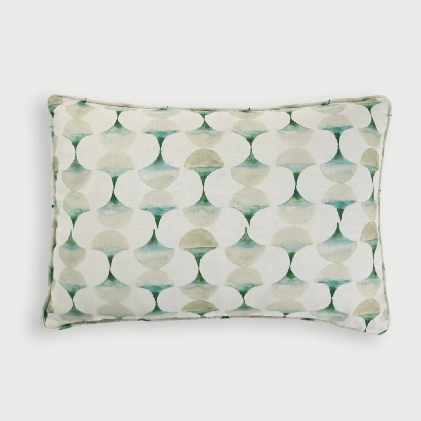 Cove Teal Oblong Linen Cushion Cover SanctuaryLiving