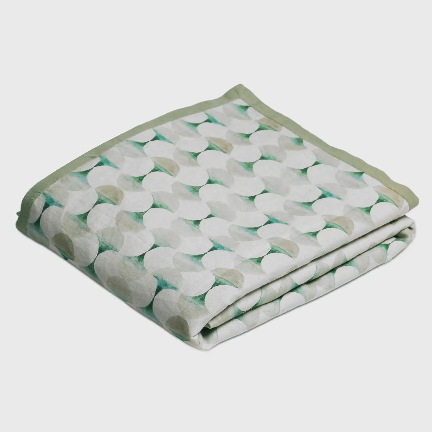 Cove Teal Linen Bedspread SanctuaryLiving