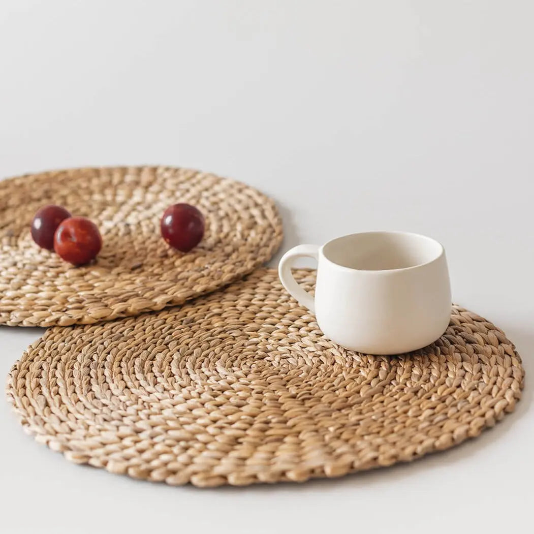 Wicker Placemats Set-Arrow Weave-Set of 2 Kolus Home