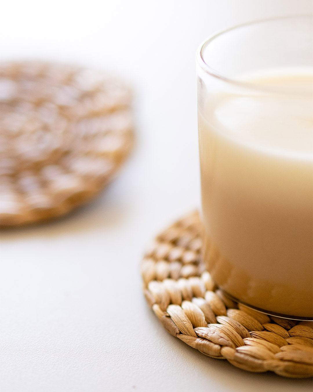 Handwoven Wicker Coasters-Natural