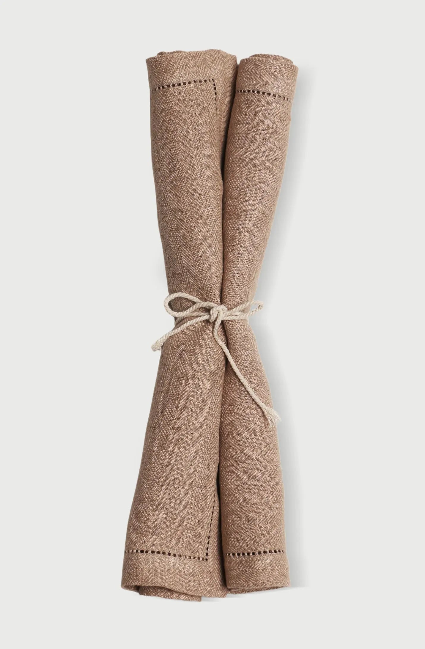 Blush Herringbone Linen Table Napkins-Set of 2 SanctuaryLiving