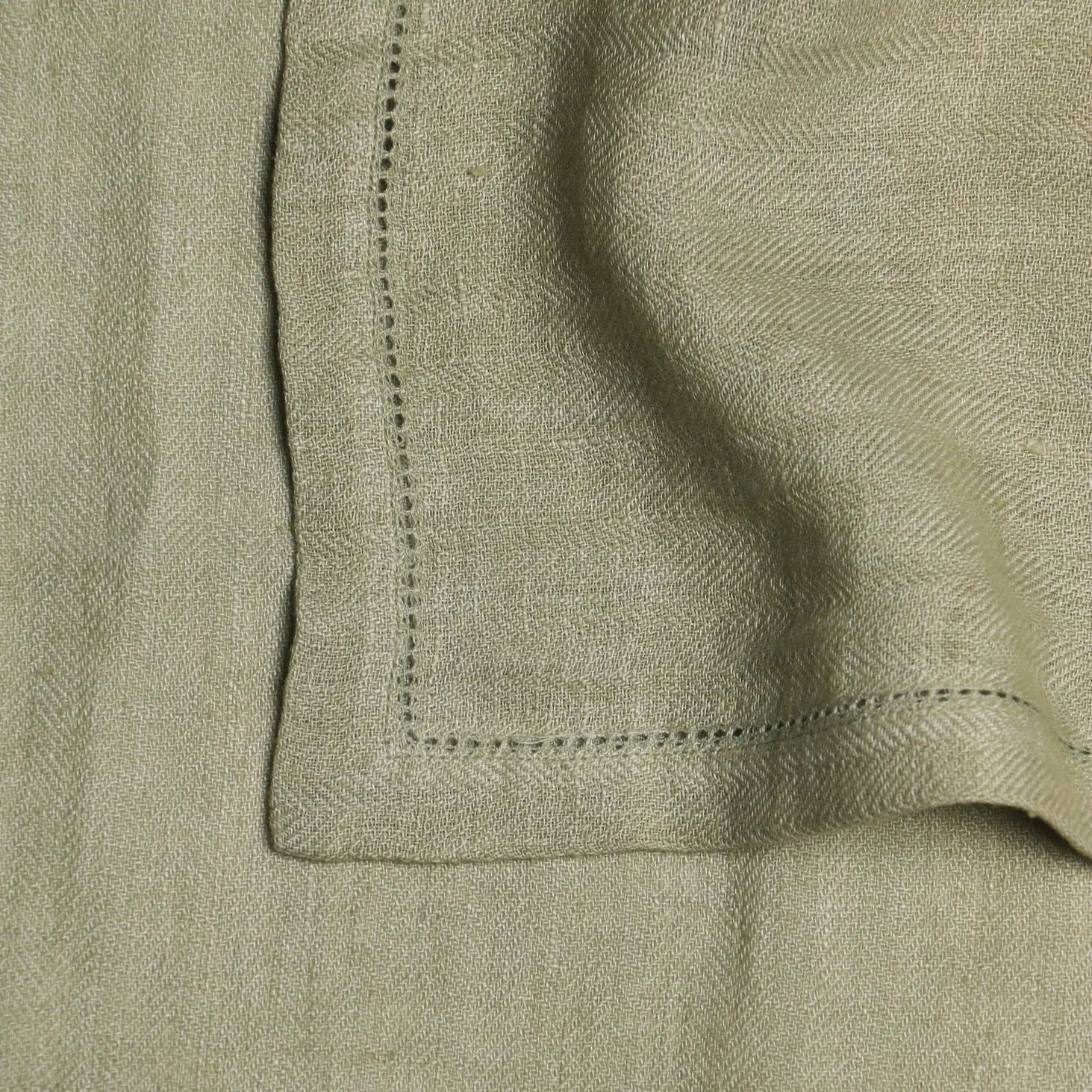 Sage Herringbone Linen Table Napkins-Set of 2 SanctuaryLiving