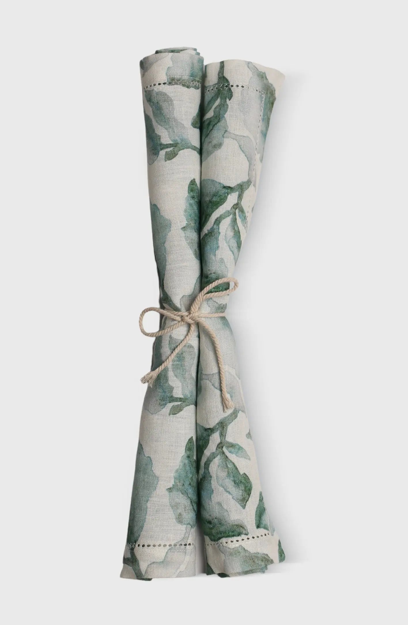 Cascade Teal Linen Table Napkins-Set of 2 SanctuaryLiving